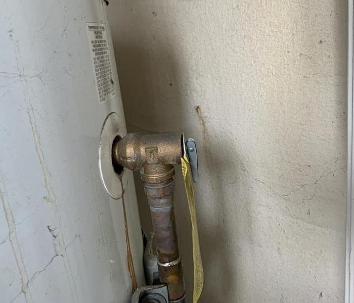 Damaged water heater