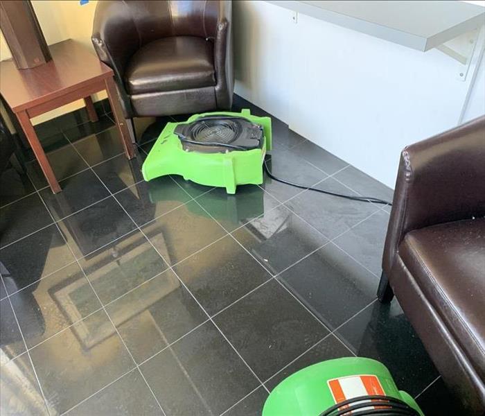 Commercial property repaired with Servpro equipment